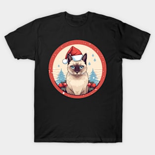 Siamese Cat Xmas, Love Cats T-Shirt